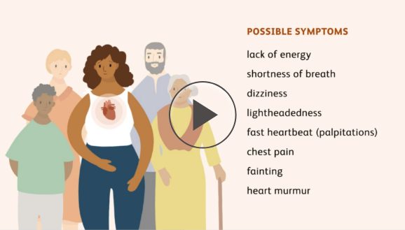 Video about hypertrophic cardiomyopathy (HCM) and what happens in the body when a person has HCM